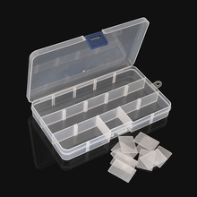Пластиковый стандартный контейнер для хранения 10 ячеек с регулируемым размером для хранения гитарных медиаторов и других мелких предметов 2024 - купить недорого