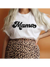 Camisetas estampadas con letras de Mama para mujer, camiseta de manga corta informal Harajuku, ropa de vida de mamá Tumblr, camisetas de cuello redondo para mujer 2024 - compra barato