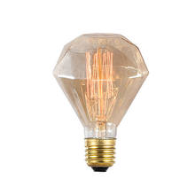 220V 240V G95 Diamond Edison Bulb E27 4W LED Filament Lamp Retro Edison Bulbs 40W decor lamp bulbs For Pendant Lamps chandelier 2024 - buy cheap