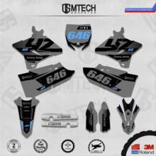 DSMTECH Customized Team Graphics Backgrounds Decals 3M Custom Stickers For   YZ125-250 Two Stroke 2015-2019  023 2024 - buy cheap