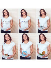 Camiseta maternidade divertida, teste de gravidez para mulheres, roupa para grávidas engraçada, camiseta anúncio de bebê 2024 - compre barato