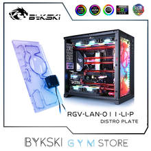 Bykski-placa astro para carcasa dinámica LIAN LI O11, solución de bucle de refrigeración por agua de Panel frontal, sincronización RGB de 12V/5V, RGV-LAN-O11-LI-P 2024 - compra barato