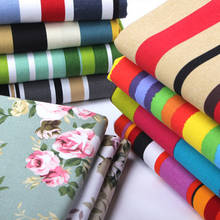 50cm*150cm/piece,Thickened Pure Cotton Floral Stripe Pure Cotton Sail Cloth,Sofa Curtain Tablecloth Fabric,DIY Manual Material 2024 - buy cheap