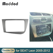 Marco de DVD y CD para coche, equipo de montaje de Panel estéreo, doble Din, embellecedor de instalación, GPS, para Seat Leon 2024 - compra barato