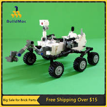 MOC Mars Rover-modelo de coche de bloques de construcción, Estación Espacial, Robot Lander de alta tecnología, juguetes compatibles DIY para niños, regalos de vacaciones 2024 - compra barato