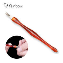 Brainbow 1pc Nail Trimmer Nail Dead Skin Fork For Manicure Care Cuticle Remover Cuticle Pusher Cut Repair Removal Nail Art Tools 2024 - buy cheap
