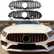 Front Racing Billet Bumper Grille Upper Facelift Gril Fit l For Mercedes Benz W257 C257 CLS Class 2019-2021+ Black Silver 2024 - buy cheap