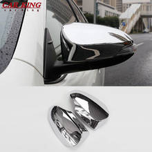 For Toyota YARIS VITZ 2017 2018 Accessories ABS Chrome Car rearview mirror cover frame Cover Trim Sticker car Styling 2pcs 2024 - buy cheap