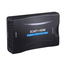 Convertidor Scart a HDMI compatible con CVBS y señal RGB 1080P SCART a HDMI 1,3, adaptador para HDTV STB PS4 Sky DVD Blu-ray 2024 - compra barato