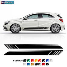 2 Pcs Door Side Stripes Skirt Sticker Edition 1 Decal For Mercedes Benz W176 W177 A45 A35 AMG A Class A180 A250 Accessories 2024 - buy cheap