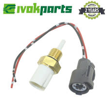 Sensor de temperatura de ar de admissão integrada com chicote elétrico 2 pinos conector plugue para honda odyssey pilot accord acura 2024 - compre barato