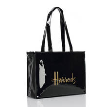 Fashion PVC Reusable Shopping Bag Women's Bag Eco Friendly London Shopper Bag Large Capacity Waterproof Handbag Shoulder Bag 2024 - купить недорого
