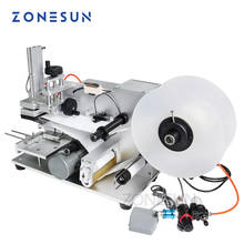 Zonesun-máquina para etiquetar garrafa pneumática semiautomática, embalagem para remédios, máquina para etiquetas 2024 - compre barato