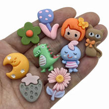 5/15pcs Cartoon Resins Characters Flatback Resin Cabochon Kawaii Cabochons DIY Scrapbook Hair Bows Center 2024 - buy cheap