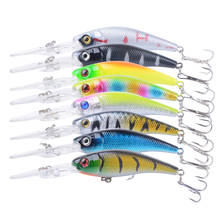 8Pieces 9cm/7.6g Fishing Lure Minnow Wobbler Hard Baits Fishing lure Wobblers Tackle Bass Trout Bait Diving 0.5-2m 3D eyes 2024 - buy cheap