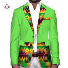 Dashiki Men Jacket Blazer Bazin Riche African Men Clothes African Print Patchwork Top Coat Traditional African Clothing WYN146 2024 - buy cheap