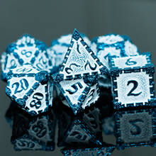 Кубики-кинжал, металлические, D & D, 7 шт., игральные кости DND, набор многогранных кубиков для ролевых игр MTG Pathfinder 2024 - купить недорого