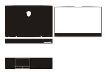 Adesivo de pele para laptop, película protetora de fibra de carbono para laptop msi gl65 15.6" 2024 - compre barato