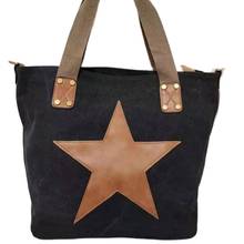 2022 Quality Star Canvas Shoulder Bags Casual Large Size Travel Bags Leather Diamond Bling Shoulder Bags Cross Body Bags 2024 - buy cheap