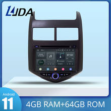 LJDA Android 11 Car DVD Player for CHEVROLET Aveo 2011 2012 2013 multimedia Autoaudio 2Din Car Radio GPS Navigation WIFI 4G+64G 2024 - buy cheap