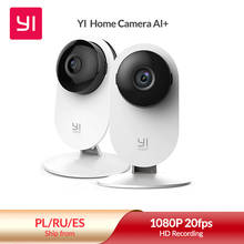 YI 2/4 упаковка, умная домашняя камера 1080p, Full HD, домашний монитор для малышей, ПЭТ, AI, ip-камера безопасности, беспроводная камера с детектором движения 2024 - купить недорого