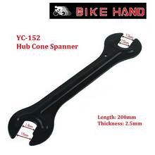 Bikehand YC-125 bicicleta hub cone chave de aço 2 pces pedal ferramenta reparo 13/14/15/16mm 2mm espessura 2024 - compre barato