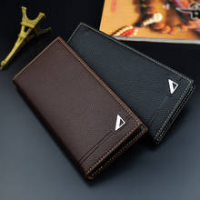 Mens Long Wallet PU Leather Credit Card Holder Purses Carteira Masculina Carteras Billetera Hombre Money Portfe Carte Clutch 2024 - buy cheap