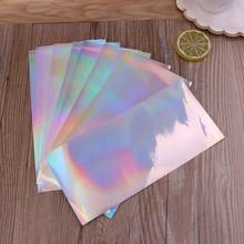 10Pcs DIY Aurora AB Effect Reflective Mirror Paper Self Adhensive Resin Fillings 2024 - buy cheap