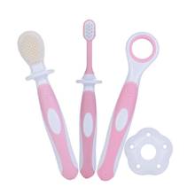 2020 New Baby Toothbrush Set Infant Brushing Teeth Tongue Training Safety Cover Design Soft Healthy Teether Toddler Oral Care 2024 - buy cheap
