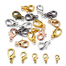100pcs Lobster Clasps for Bracelets Necklaces DIY Hooks Chain Closure Accessories for Jewelry Making Findings Wholesale 2024 - buy cheap