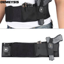Right or Left Hand Tactical Gun Holster Concealed Carry Belly Band Pistol Pouch Universal Airsoft Combat Gun Holster 2024 - buy cheap