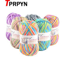 Tprpyn fio de malha de algodão 500g para tricô, fio de lã para crochê penteado em linha de bordado artesanal de 2.5mm 2024 - compre barato