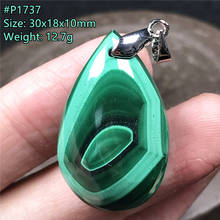 Genuine Natural Green Malachite Pendant For Women Lady Man Gift Healing Love Crystal Silver Water Drop Beads Stone Jewelry AAAAA 2024 - buy cheap