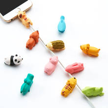 1pc Kawaii Cute Animal Bite USB Cable Protector Data Line Protector Desk Organizer Home Office Accessories Winder Wire Holder 2024 - buy cheap