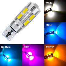 T10 White Blue Canbus W5W 194 10Led Wedge Turn Signal License Plate Lamp Reading Light Reverse Led Turn Light Side Parking Light 2024 - buy cheap