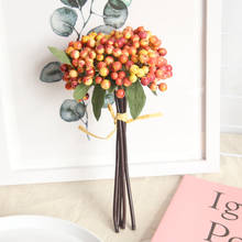 1 Bouquet Artificial Flowers Plant Berry Fake Plant Berries For Christmas Wedding Decoration Artificial Berry Bouquet For Garden 2024 - buy cheap