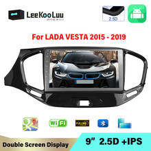 LeeKooLuu 2 din Car radio Android 10.1 For LADA VESTA 2015-2019 2Din car Multimedia Video Player GPS Navigation Wifi FM 9 Inch 2024 - buy cheap