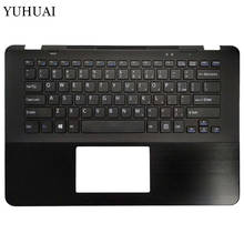 Teclado para laptop dos eua, sony vaio svf14a svf14a15cxb svf14a1a1j pal 2024 - compre barato