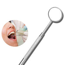 Espelho bucal para dentistas de 16cm, aço inoxidável, espelho dental para os dentes da casa, endoscópio, ferramentas de cuidados bucais, 1 peça 2024 - compre barato