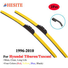 HESITE Colorful Windshield Wipers For Hyundai Tiburon Tuscani RD GK Coupe 1996 2001 2002 2003 2006 2008 2009 Red Blue Car Wipers 2024 - buy cheap