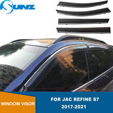 Side Window Deflector For JAC Refine S7 2017 2018 2019 2020 2021 4pcs Chrome Trim Window Visors Weathershields SUNZ 2024 - buy cheap