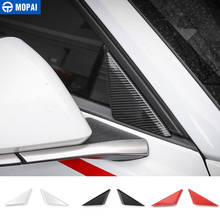 MOPAI ABS Car Styling Exterior Front Window Glass Triangle Decoration Strips Cover Trim Stickers For Ford Mustang 2015 Up 2024 - buy cheap