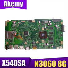¡Nuevo! Placa base para ordenador portátil X540SA 8GB-RAM 4 núcleos CPU REV 2,0 para ASUS X540 X540S X540SA X540SAA placa base de ordenador portátil prueba ok 2024 - compra barato