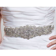 JLZXSY-Cinturón de boda hecho a mano con diamantes de imitación, cinturón de boda, cinturón 2024 - compra barato