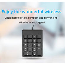 Computer digital wired keyboard / financial one-handed keyboard portable 18-key password digital one-handed keyboard 2024 - buy cheap