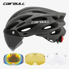 Сверхлегкий велосипедный шлем со съемным козырьком, защитные очки, задний фонарь для горного и шоссейного велосипеда, чехол из пенополистирола и поликарбоната, шлемы для горного и дорожного велосипеда, Кепка 2024 - купить недорого