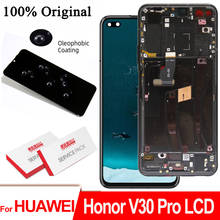 100% Оригинальный ЖК-дисплей 6,57 ''с рамкой для Huawei Honor V30 Pro View 30 Pro, дисплей с тачскрином и дигитайзером, запасные части 2024 - купить недорого