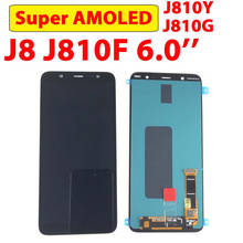 ЖК-дисплей Super AMOLED для Samsung Galaxy J810 J8 2018, ЖК-дисплей с сенсорным экраном и дигитайзером для SAMSUNG J8 J810F J810Y, ЖК-дисплей в сборе 2024 - купить недорого