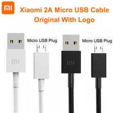 Кабель Xiaomi 2A Micro USB для синхронизации данных с логотипом Mi, быстрая зарядка для Xiaomi Mi 3, 4 Max, Redmi 4X, 4A, 5A, 5 Plus, Note 4, 4X, 4A, 5, 5A, 3, 3X, 2A 2024 - купить недорого