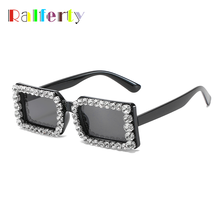 Ralferty óculos de sol feminino luxo retângulo quadrado cristal óculos para mulheres marca designer feminino máscaras 2021 óculos de sol y9202 2024 - compre barato